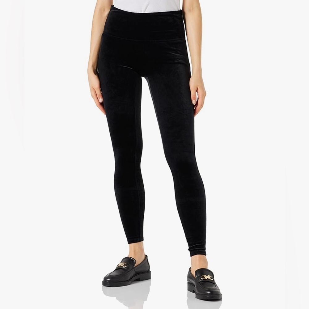 Spanx velvet leggings black size M